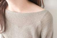 [百搭特別款⏰限時加開訂貨✨］Cape 船領披肩蝙蝠袖寬鬆薄線衫, Knit Top/TP8913