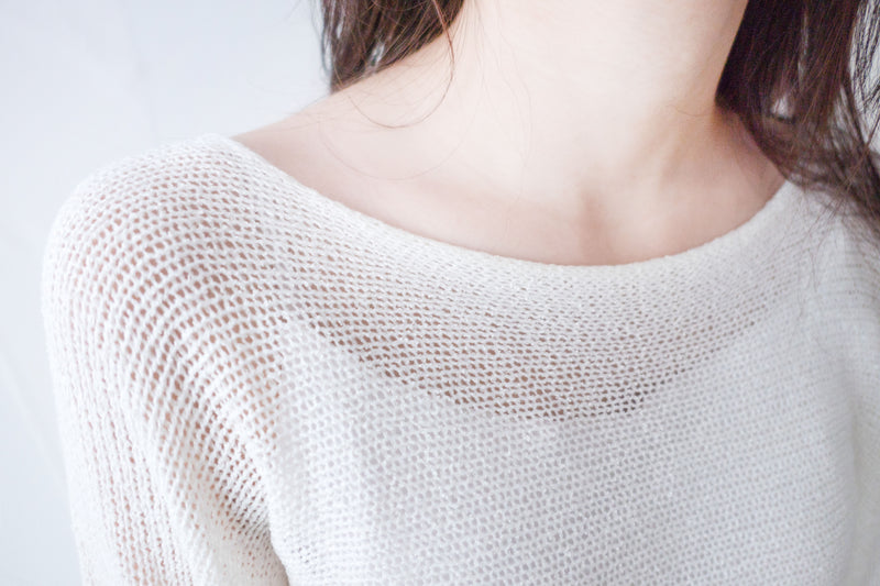 [百搭特別款⏰限時加開訂貨✨］Cape 船領披肩蝙蝠袖寬鬆薄線衫, Knit Top/TP8913