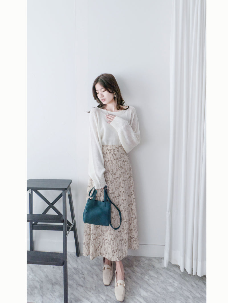 [百搭特別款⏰限時加開訂貨✨］Cape 船領披肩蝙蝠袖寬鬆薄線衫, Knit Top/TP8913