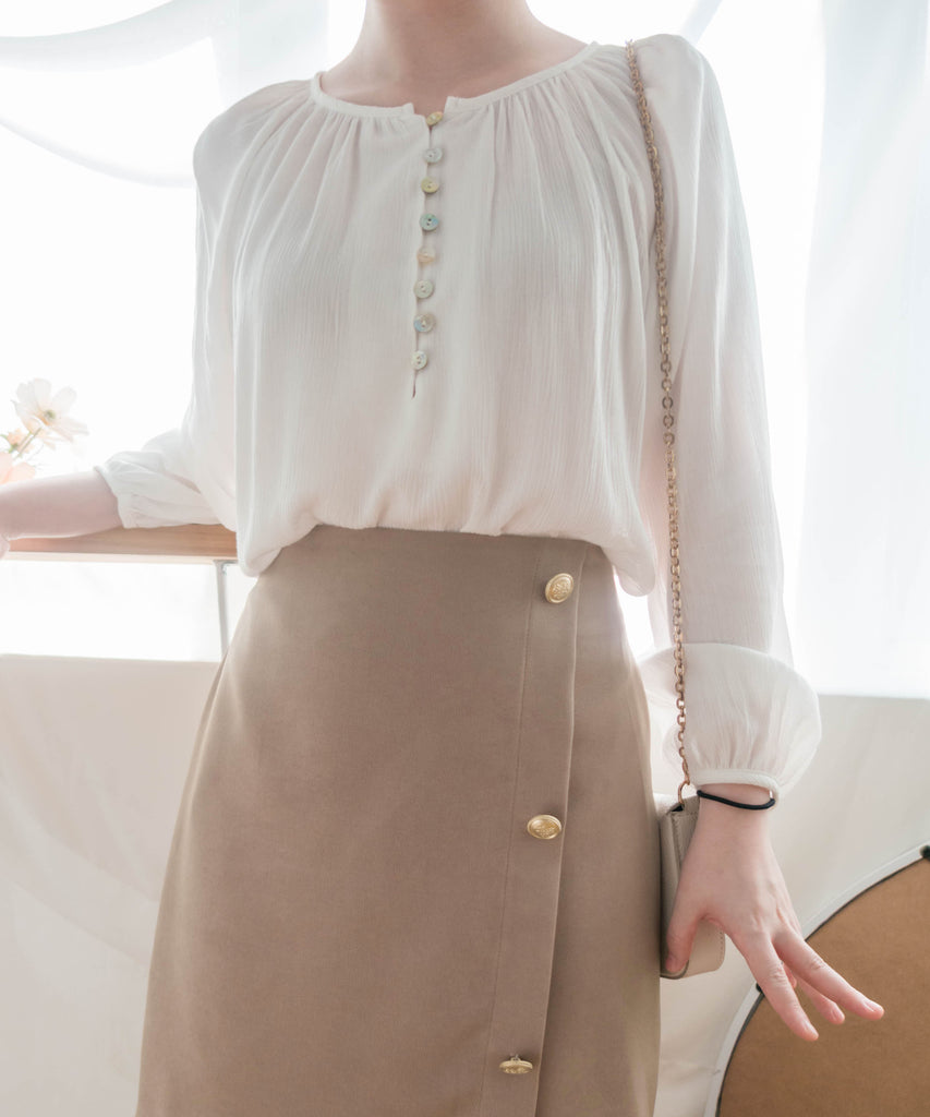 Fairy White 輕盈仙氣純白傘上衣, Blouse/ BU8984