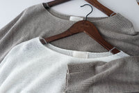 [百搭特別款⏰限時加開訂貨✨］Cape 船領披肩蝙蝠袖寬鬆薄線衫, Knit Top/TP8913