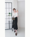 Suede Shine 後背蝴蝶光澤絨面橡筋手袖, Blouse/ TP8923 (midnight blue sold out)