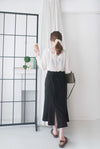 Suede Shine 後背蝴蝶光澤絨面橡筋手袖, Blouse/ TP8923 (midnight blue sold out)