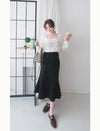 Suede Shine 後背蝴蝶光澤絨面橡筋手袖, Blouse/ TP8923 (midnight blue sold out)