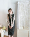 Shadow 影子印花絲巾領口, Blouse/ BU8981