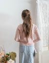Marble Button 彈性蕾絲領口精緻鈕扣外套或上衣, Top or Blouse/ TP8943 (white sold out)
