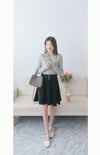 Knit Braid 全彈性扭麻花流蘇冷針裙, Skirt/ SK8768 (Ivory soldout)