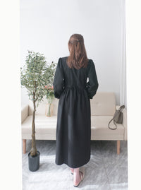 Square Neck 方領束腰後蝴蝶口袋篷篷傘形連身裙, Dress/ DS9396 (white sold out)