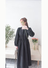 Square Neck 方領束腰後蝴蝶口袋篷篷傘形連身裙, Dress/ DS9396 (white sold out)