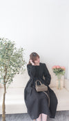 Square Neck 方領束腰後蝴蝶口袋篷篷傘形連身裙, Dress/ DS9396 (white sold out)