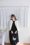 Square Neck 方領束腰後蝴蝶口袋篷篷傘形連身裙, Dress/ DS9396 (white sold out)