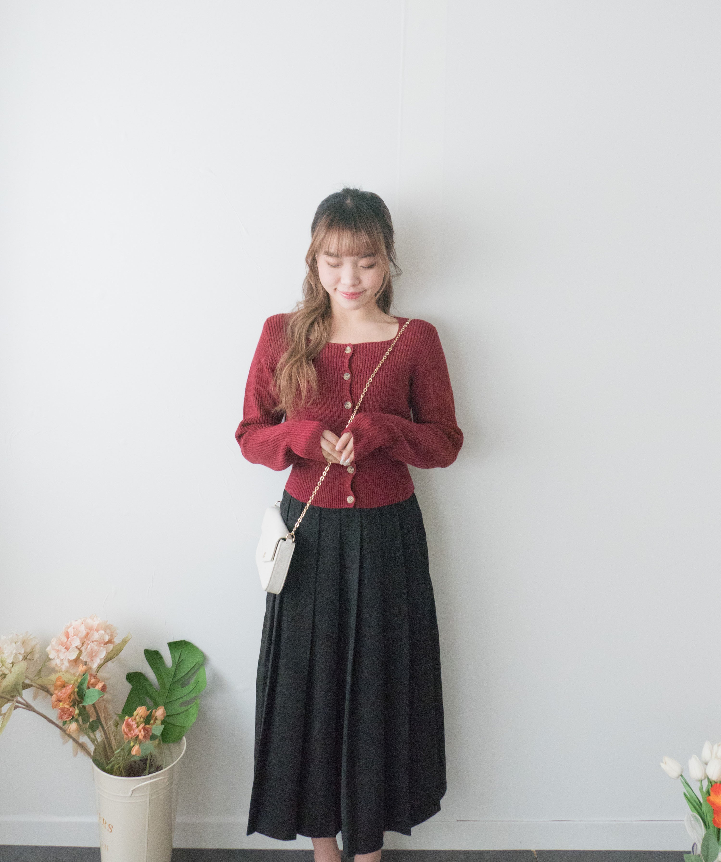 Front pleated 超百搭前褶半身裙, Skirt/ SK8765