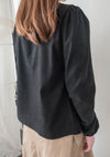 Wonderland 絨面皺褶方領輕優雅上衣, Blouse/ BU8987 (pink sold out)