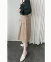 Wonderland 絨面皺褶方領輕優雅上衣, Blouse/ BU8987 (pink sold out)