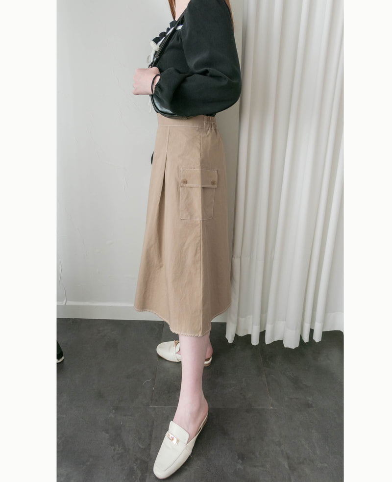 Wonderland 絨面皺褶方領輕優雅上衣, Blouse/ BU8987 (pink sold out)