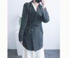 (方便啪鈕)  Trench 中長知性可褶中袖修腰風衣, Jacket/ JK8119