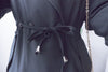 (方便啪鈕)  Trench 中長知性可褶中袖修腰風衣, Jacket/ JK8119