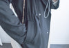 (方便啪鈕)  Trench 中長知性可褶中袖修腰風衣, Jacket/ JK8119
