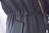 (方便啪鈕)  Trench 中長知性可褶中袖修腰風衣, Jacket/ JK8119