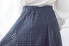 Geometry 浪漫幾何通花層次傘形長裙, Skirt/ SK8776 （navy sold out)