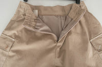 Beige 車線裝飾鈕扣大口袋挺身傘裙, Skirt/ SK8779