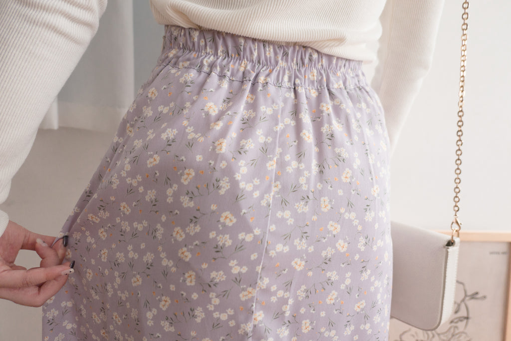 Daisy Lily 浪漫飄飄散落印花半身傘裙, Skirt/ SK8780 (lavender sold out)