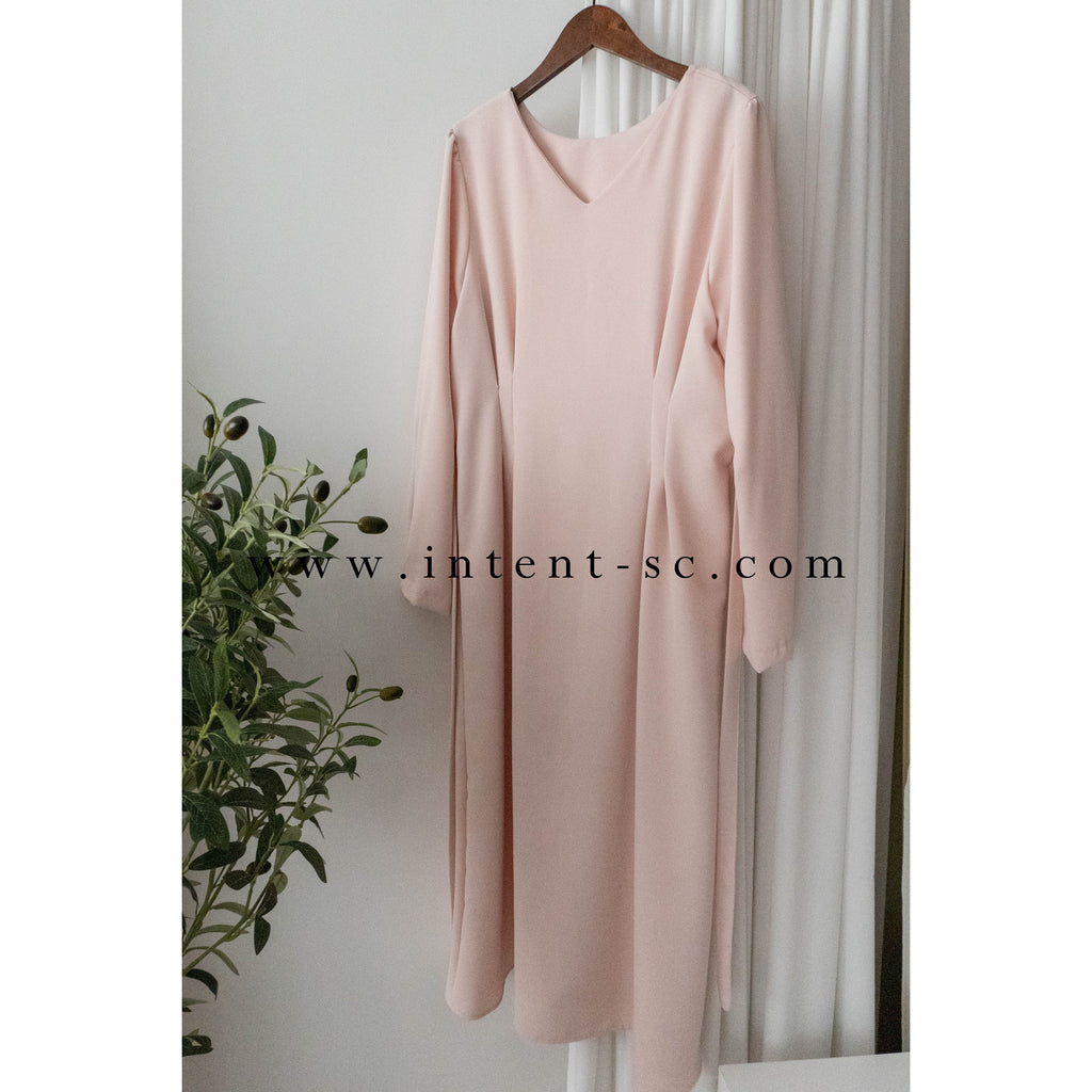 Pink Sparkling 氣泡酒粉色修腰顯瘦連身裙, Dress/ DS9406