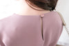 Chiffon 三色領口車褶雪紡上衣, Blouse/ BU8995