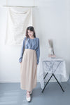 Chiffon 三色領口車褶雪紡上衣, Blouse/ BU8995