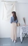 Braid Slit 全橡筋直身不貼身立體扭麻花後開叉, Skirt (可DIY剪短) / SK8792