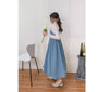（熱賣重開訂購）Alice Denim 愛麗絲後彈性橡筋牛仔吊帶裙(肩帶可調) , Dress/ DS9450