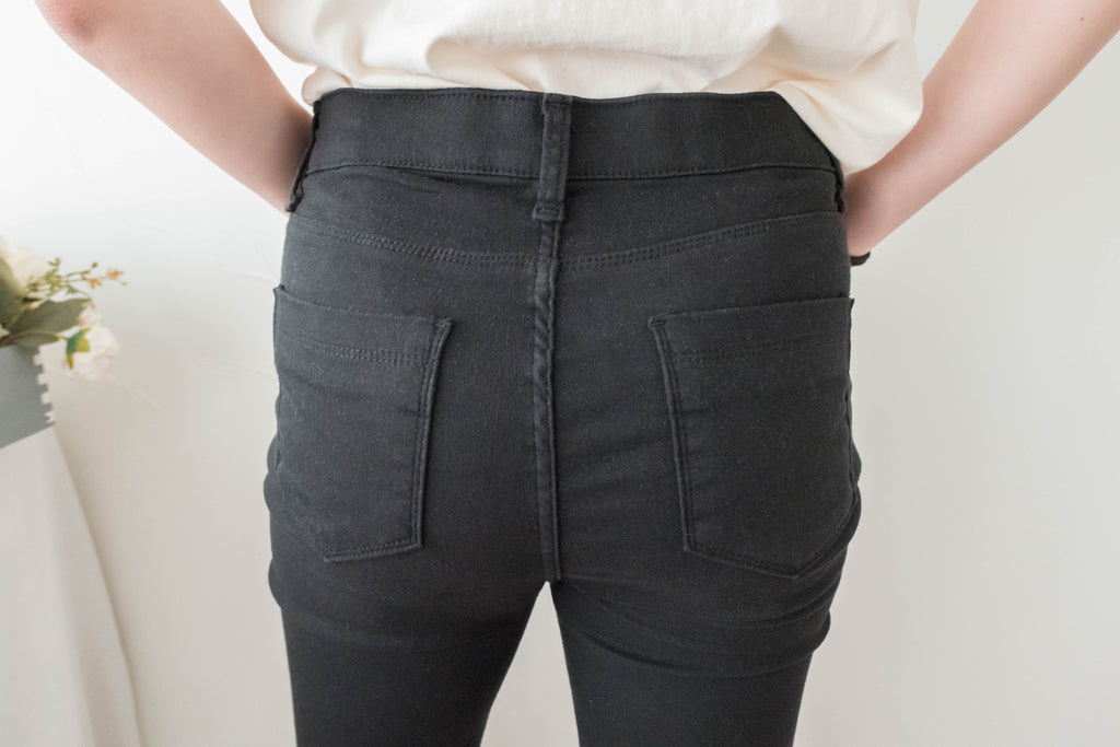 (推薦! 顯瘦腿形彈性褲) 黑色全彈性修飾任何腿形牛仔褲, Jeans / PT8414
