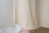 (條紋假兩件) 黑白條紋高腰線Ruffle彈性腰間杏裙, Dress/ DS4985