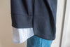 Spliced 藍色條紋恤衫拼背心假兩件, Blouse/ TP9007