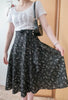 印花不規則飄逸裙擺珍珠裝飾, Skirt/ SK8800 (black sold out)