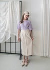 (質地超好) Floral Print 寬鬆oversize線條花花, Tee/ TP9008 （navy sold out)