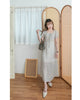 Secret Garden 神秘花園印花束領口後橡筋連身裙, Dress/ DS9539 （sold out ivory )