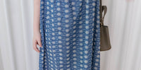 Denim Lace 花邊織紋牛仔布方領連身裙, Dress/ DS9523