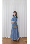 Denim Lace 花邊織紋牛仔布方領連身裙, Dress/ DS9523