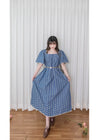 Denim Lace 花邊織紋牛仔布方領連身裙, Dress/ DS9523
