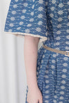 Denim Lace 花邊織紋牛仔布方領連身裙, Dress/ DS9523