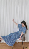 Denim Lace 花邊織紋牛仔布方領連身裙, Dress/ DS9523