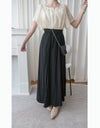 (百搭修腰微傘款式)  全橡筋百搭紋理傘形長裙, Skirt/ PT8426 (black sold out)