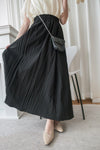 (百搭修腰微傘款式)  全橡筋百搭紋理傘形長裙, Skirt/ PT8426 (black sold out)
