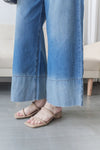 Gradient Wide-leg Jeans 拼色洗水闊腿牛仔褲/ PT8465