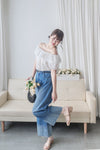 Gradient Wide-leg Jeans 拼色洗水闊腿牛仔褲/ PT8465