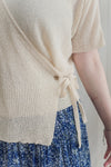 Wrap Knit Top 日常優雅針織綁帶上衣/ TP9174