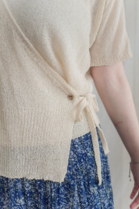 Wrap Knit Top 日常優雅針織綁帶上衣/ TP9174