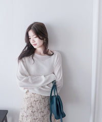 [百搭特別款⏰限時加開訂貨✨］Cape 船領披肩蝙蝠袖寬鬆薄線衫, Knit Top/TP8913