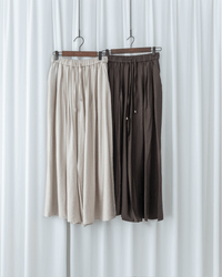 Glossy Wide Leg Pants 光澤感金飾點綴傘裙褲/ PT8479 (pre-order 5月28截單)